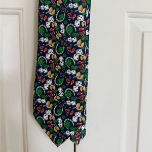 Briefly Stated Men’s LUCKY HORSESHOE CLOVERS SUIT NECKTIE TIE